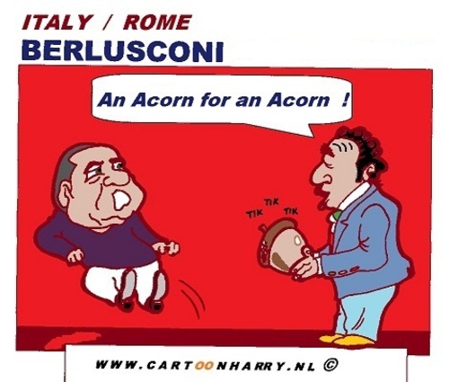 Cartoon: Berlusconi (medium) by cartoonharry tagged silvio,berlusconi,italy,gone,away,out,churk,sexist,criminal,cartoon,caricature,cartoonist,cartoonharry,dutch,toonpool