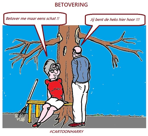 Cartoon: Betovering (medium) by cartoonharry tagged betovering,heks,cartoonharry