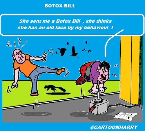 Cartoon: Botox (medium) by cartoonharry tagged bill,mad,nowadays