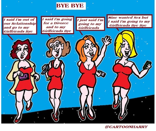 Cartoon: Bye Bye (medium) by cartoonharry tagged bye,cartoonharry