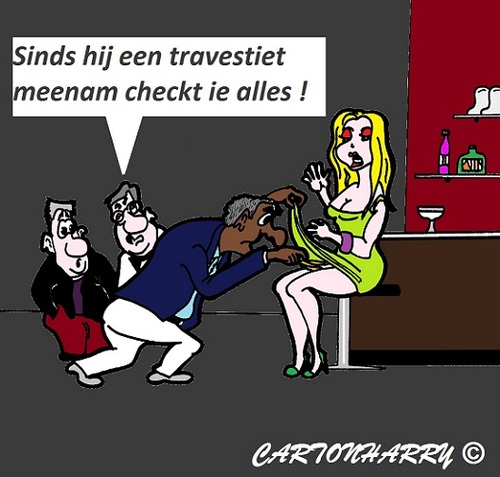 Cartoon: Check (medium) by cartoonharry tagged check,travestiet,bar,date,dating,cartoon,kijken,goed,cartoonist,cartoonharry,dutch,toonpool