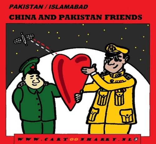 Cartoon: China and Pakistan Friends (medium) by cartoonharry tagged bigbrother,china,pakistan,friends,cartoon,cartoonist,cartoonharry,dutch,toonpool