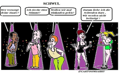 Cartoon: Club Schwul (medium) by cartoonharry tagged club,schwul