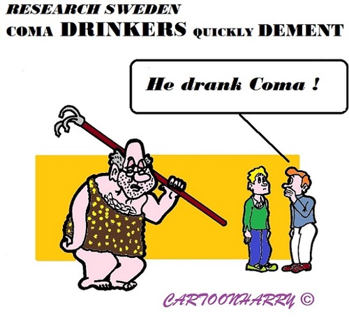 Cartoon: Coma Drinkers (medium) by cartoonharry tagged toonpool,dement,drinkers,coma,alcohol