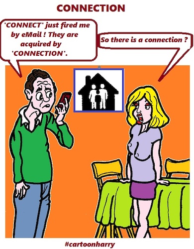 Cartoon: Connection (medium) by cartoonharry tagged connection,cartoonharry