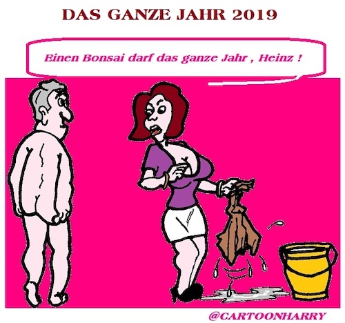Cartoon: Das Ganze Jahr (medium) by cartoonharry tagged ganz2019,cartoonharry