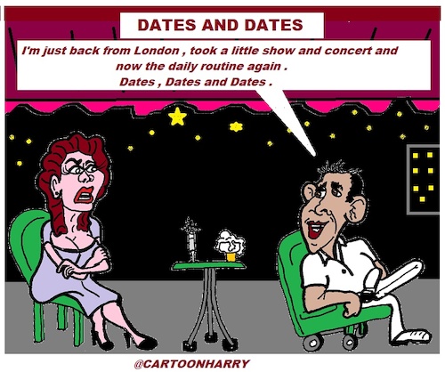Cartoon: Dates and Dates (medium) by cartoonharry tagged dates,cartoonharry