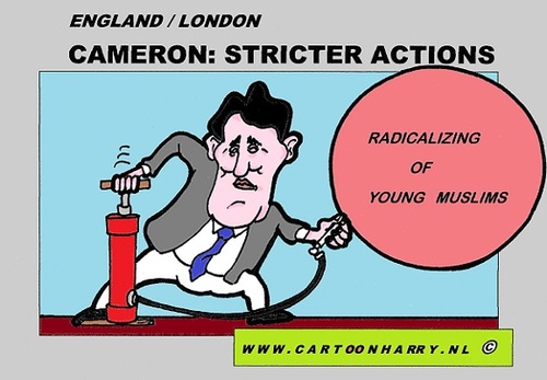 Cartoon: David Cameron (medium) by cartoonharry tagged david,cameron,muslims,radical,cartoon,comic,comics,comix,artist,drawing,cartoonist,cartoonharry,dutch,england,toonpool,toonsup,facebook,hyves,linkedin,buurtlink,deviantart