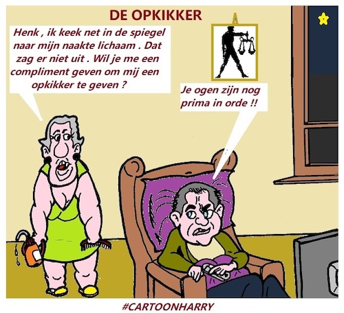 Cartoon: De Opkikker (medium) by cartoonharry tagged opkikker,cartoonharry