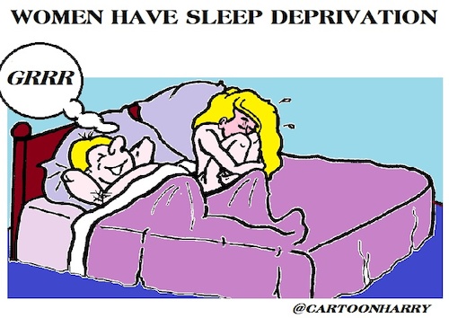 Cartoon: Deprivation (medium) by cartoonharry tagged deprivation,man,wife,bed