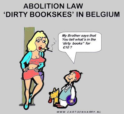 Cartoon: Dirty Books (medium) by cartoonharry tagged dirty,books,hooker