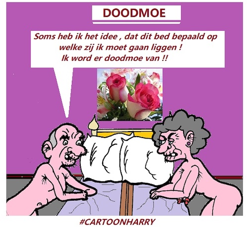 Cartoon: Doodmoe (medium) by cartoonharry tagged oud,leeftijd,cartoonharry