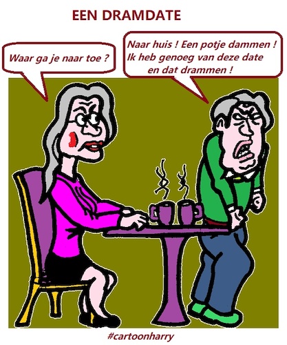 Cartoon: Dramdate (medium) by cartoonharry tagged drammen,cartoonharry