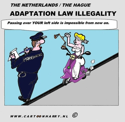 Cartoon: Dutch Illegal Law (medium) by cartoonharry tagged justicia,police,scooter,girl,cartoon,comic,comix,comics,artist,art,arts,drawing,sexy,cartoonist,cartoonharry,dutch,holland,law,traffic,toonpool,toonsup,facebook,hyves,linkedin,buurtlink,deviantart