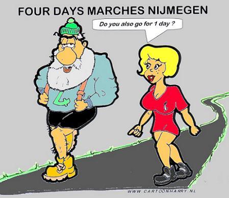 Cartoon: Dutch International 4Days March (medium) by cartoonharry tagged walk,nijmegen,dutch,marches