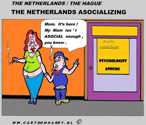 Cartoon: Dutch Troubles (medium) by cartoonharry tagged buurtlink,linkedin,hyves,facebook,toonsup,toonpool,doctor,professor,super,love,dutch,cartoonharry,cartoonist,drawing,woman,boy,arts,art,nicer,nice,cooler,cool,artist,comics,psychologist,middlfinger,comix,comic,cartoon,holland,asocial,mum,deviantart