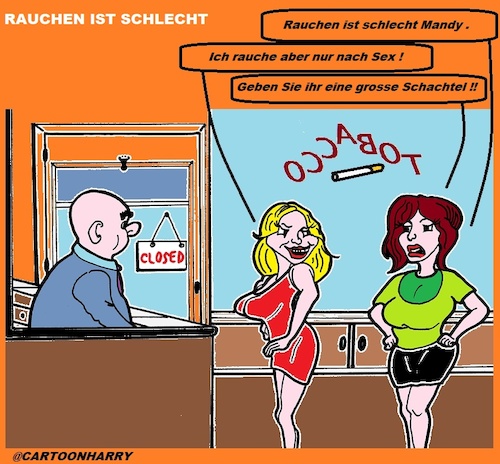 Cartoon: Eine ganze Schachtel (medium) by cartoonharry tagged zigaretten,schachtel