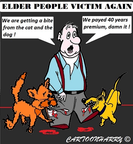 Cartoon: Elder People (medium) by cartoonharry tagged elder,people,netherlands,victim,cartoon,cartoonist,cartoonharry,dutch,toonpool