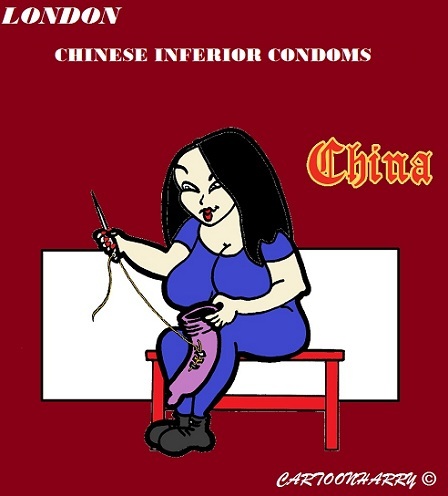 Cartoon: English Problem (medium) by cartoonharry tagged condoms,chinese,england,cartoon,cartoonist,cartoonharry,dutch,toonpool