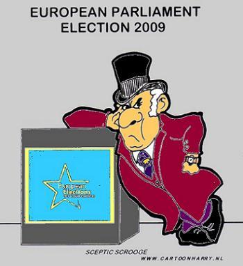 Cartoon: European Parliament Election (medium) by cartoonharry tagged europ,election,scrooge