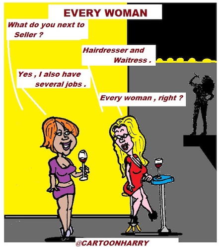 Cartoon: Every Woman (medium) by cartoonharry tagged woman,cartoonharry