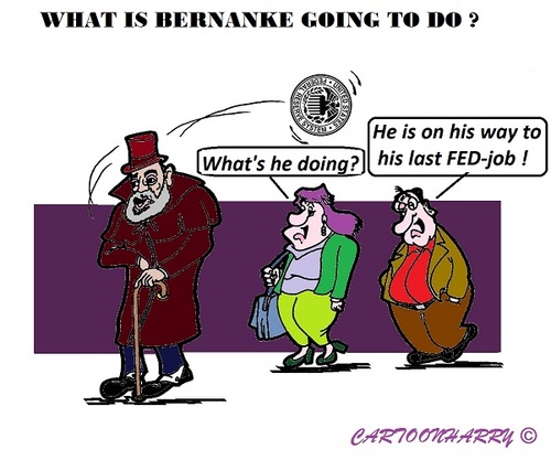 Cartoon: FED Bernanke (medium) by cartoonharry tagged fed,bernanke,cartoonharry,toonpool