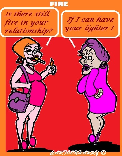 Cartoon: Fire (medium) by cartoonharry tagged fire,relationship