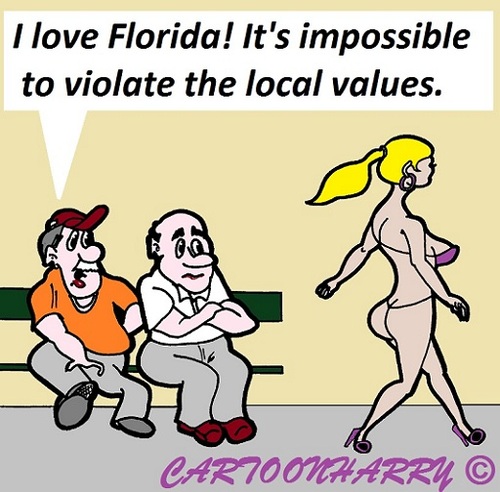 Cartoon: Florida! Is Okay! (medium) by cartoonharry tagged florida,great,values,local,cartoon,cartoonist,cartoonharry,dutch,toonpool