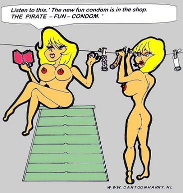 Cartoon: Fun Condom (medium) by cartoonharry tagged girls,condom,fun