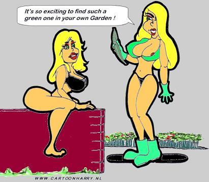 Cartoon: Gardenary (medium) by cartoonharry tagged cartoonharry,cartoon,garden,girls,sexy