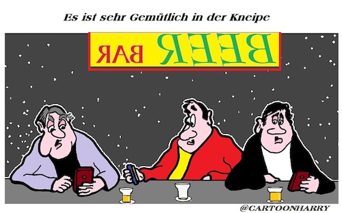 Cartoon: Gemütlich (medium) by cartoonharry tagged gemütlich,cartoonharry