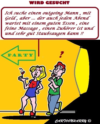 Cartoon: Gesucht ... (medium) by cartoonharry tagged suchen,ehemann