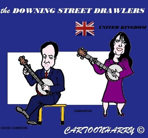 Cartoon: GrBritain (medium) by cartoonharry tagged cameron,samantha,accordeon,clarinet,vips,famous,politicians,cartoons,cartoonists,cartoonharry,dutch,toonpool