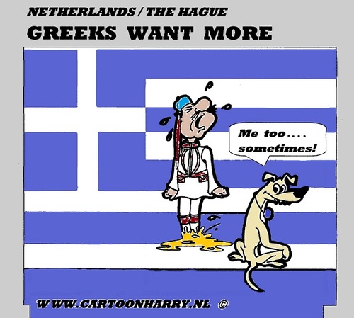 Cartoon: Greece (medium) by cartoonharry tagged greece,more,money,europ,cartoon,dog,peewee,cartoonist,cartoonharry,art,arts,dutch,toonpool