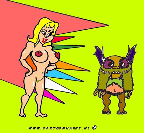 Cartoon: Gremlin (medium) by cartoonharry tagged gremlin,cartoonharry