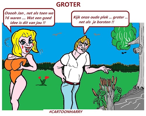 Cartoon: Groter (medium) by cartoonharry tagged tieten,groter,cartoonharry