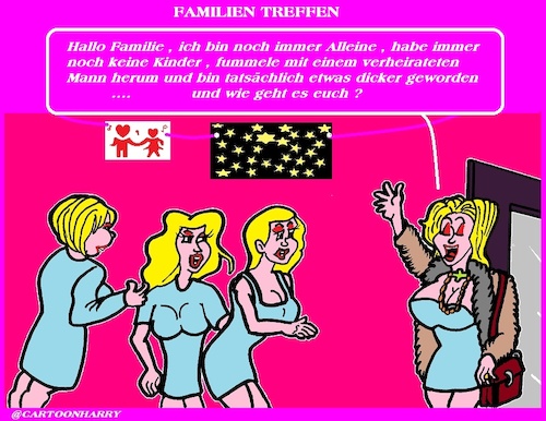 Cartoon: Hallo Familie (medium) by cartoonharry tagged hallo,familie