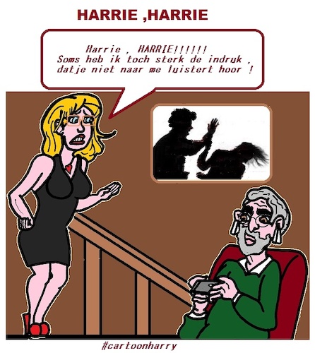 Cartoon: Harrie!! (medium) by cartoonharry tagged luister,cartoonharry