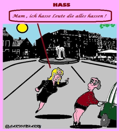 Cartoon: Hass (medium) by cartoonharry tagged hass,alles
