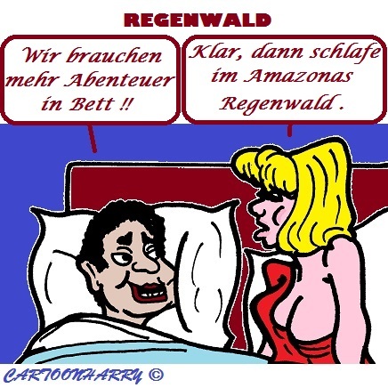 Cartoon: Hau ab (medium) by cartoonharry tagged hauab,ehe,regenwald