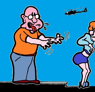 Cartoon: Hau Ab (medium) by cartoonharry tagged abhauen