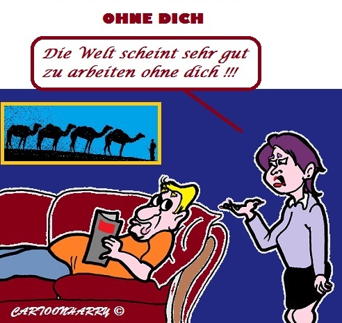 Cartoon: Immer (medium) by cartoonharry tagged arbeit,faul