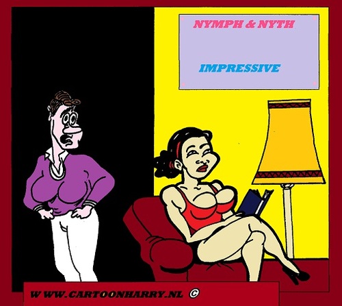 Cartoon: Impressive (medium) by cartoonharry tagged girls,nude,erotic,man,cartoonist,cartoonharry,dutch,boobs,curves,toonpool,impressive