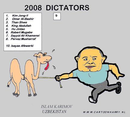 Cartoon: Islam Karimov (medium) by cartoonharry tagged karimov,dictator,uzbekistan