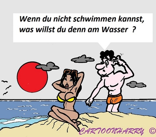 Cartoon: Kein Diplom (medium) by cartoonharry tagged diplom,schwimmen,cartun,toon,deutsch,strand,cartoonist,cartoonharry,dutch,toonpool