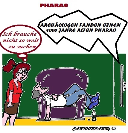 Cartoon: Keine Suche (medium) by cartoonharry tagged pharao,suche,zuhause