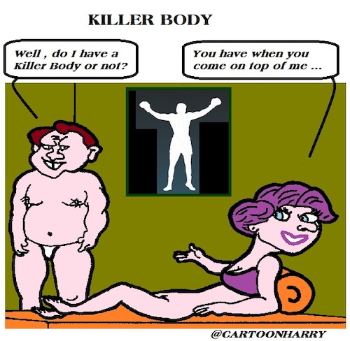 Cartoon: Killer Body (medium) by cartoonharry tagged killer,body