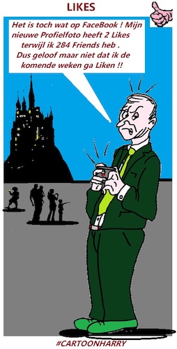 Cartoon: Likes at FaceBook (medium) by cartoonharry tagged likes,facebook,cartoonharry