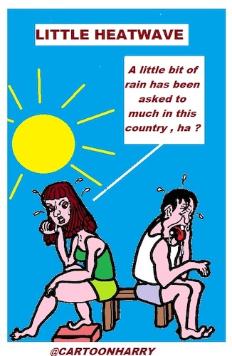 Cartoon: Little Heatwave (medium) by cartoonharry tagged cartoonharry