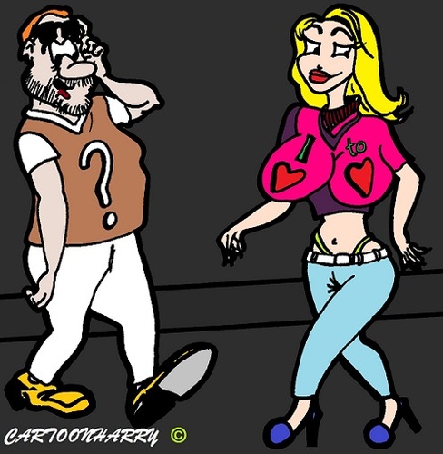 Cartoon: Love2Love (medium) by cartoonharry tagged boy,girl,boobs,love,look,cartoon,cartoonist,cartoonharry,dutch,toonpool